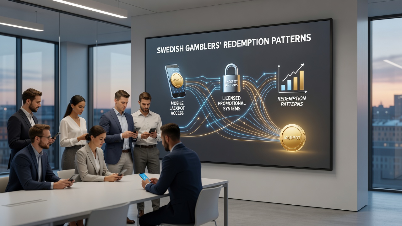Analytics view of mobile jackpot redemption activity in Sweden